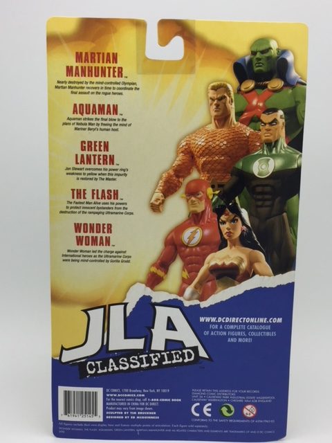 WONDER WOMAN FIGURINE ARTICULÉE - JLA CLASSIFIED SERIES 1 - DC DIRECT – 761941251455 – back box - KINGDOM FIGURINE WONDER WOMAN FIGURINE ARTICULÉE - JLA CLASSIFIED SERIES 1 - DC DIRECT – 761941251455 – back box - KINGDOM FIGURINE