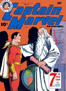 Shazam couverture de comics