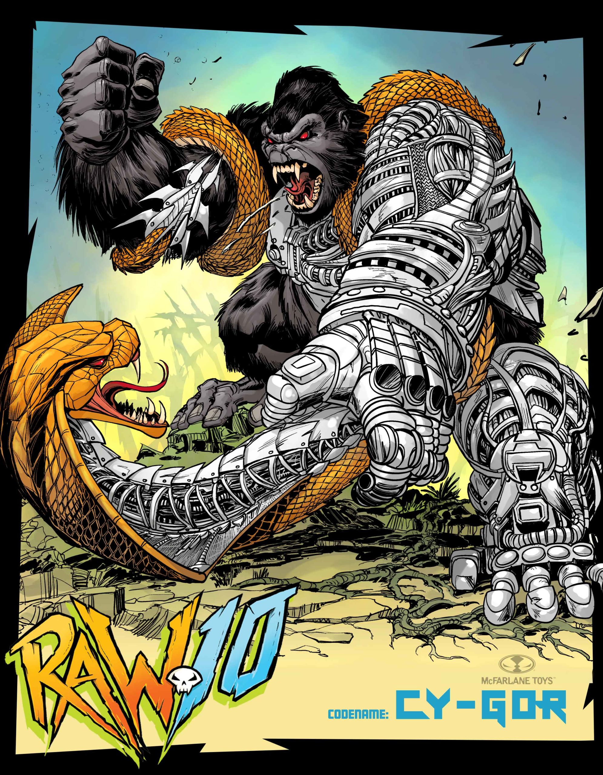 Cy-Gor l'un des animaux de Raw10