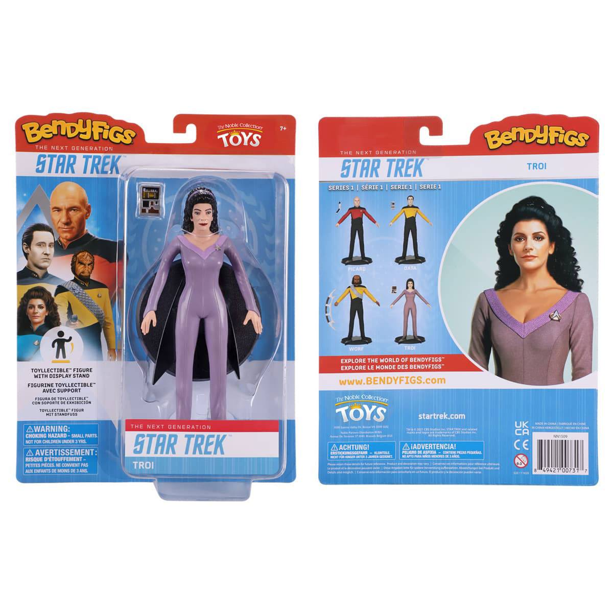 TROI FIGURINE FLEXIBLE STAR TREK TNG BENDYFIGS NOBLE TOYS 19 CM 849421007317 kingdom-figurine.fr (2) TROI FIGURINE FLEXIBLE STAR TREK TNG BENDYFIGS NOBLE TOYS 19 CM 849421007317 kingdom-figurine.fr (2)