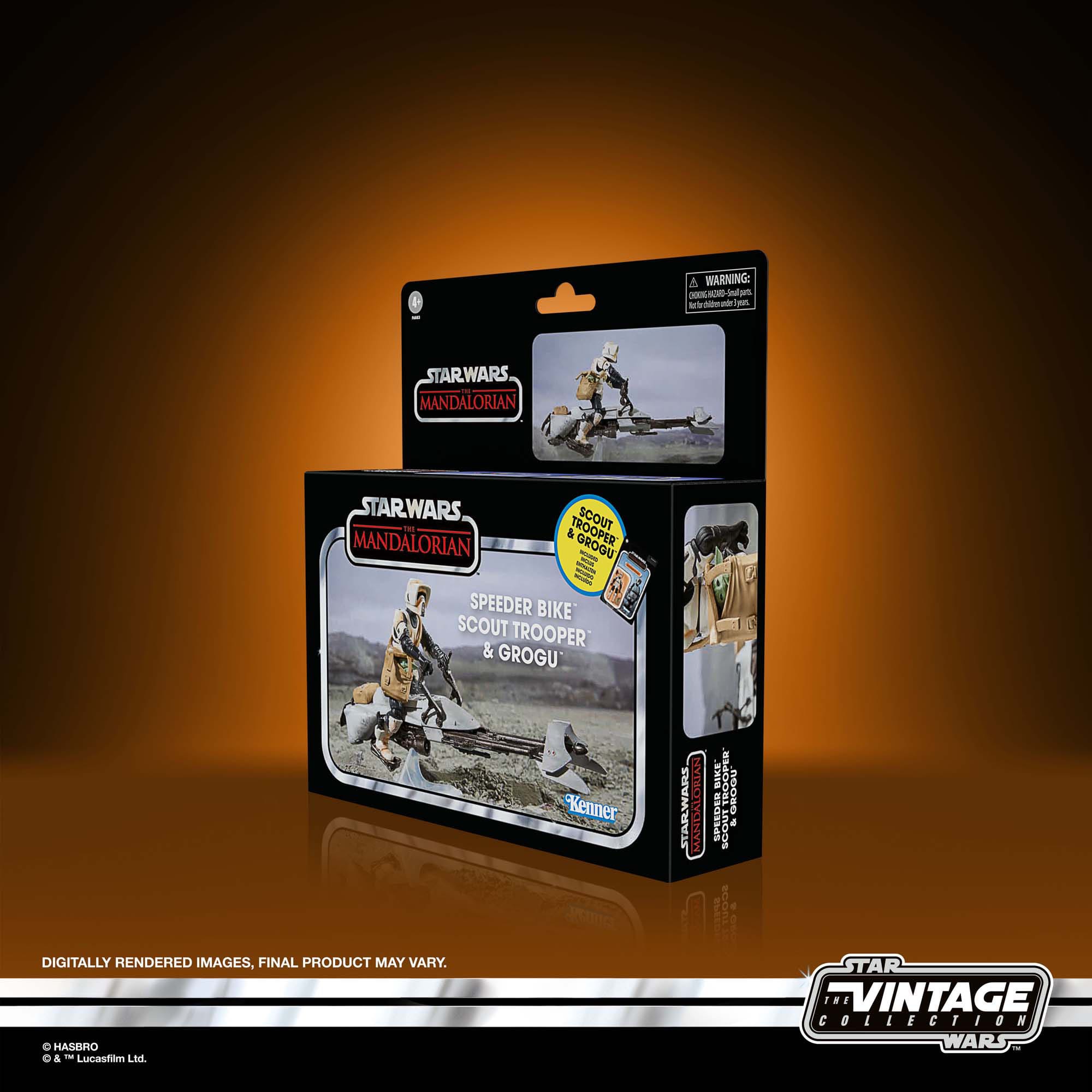 Speeder Bike with Scout Trooper & Grogu véhicule avec figurines Star Wars The Mandalorian Vintage Collection Hasbro 5010996126825 kingdom-figurine (11) Speeder Bike with Scout Trooper & Grogu véhicule avec figurines Star Wars The Mandalorian Vintage Collection Hasbro 5010996126825 kingdom-figurine (11)