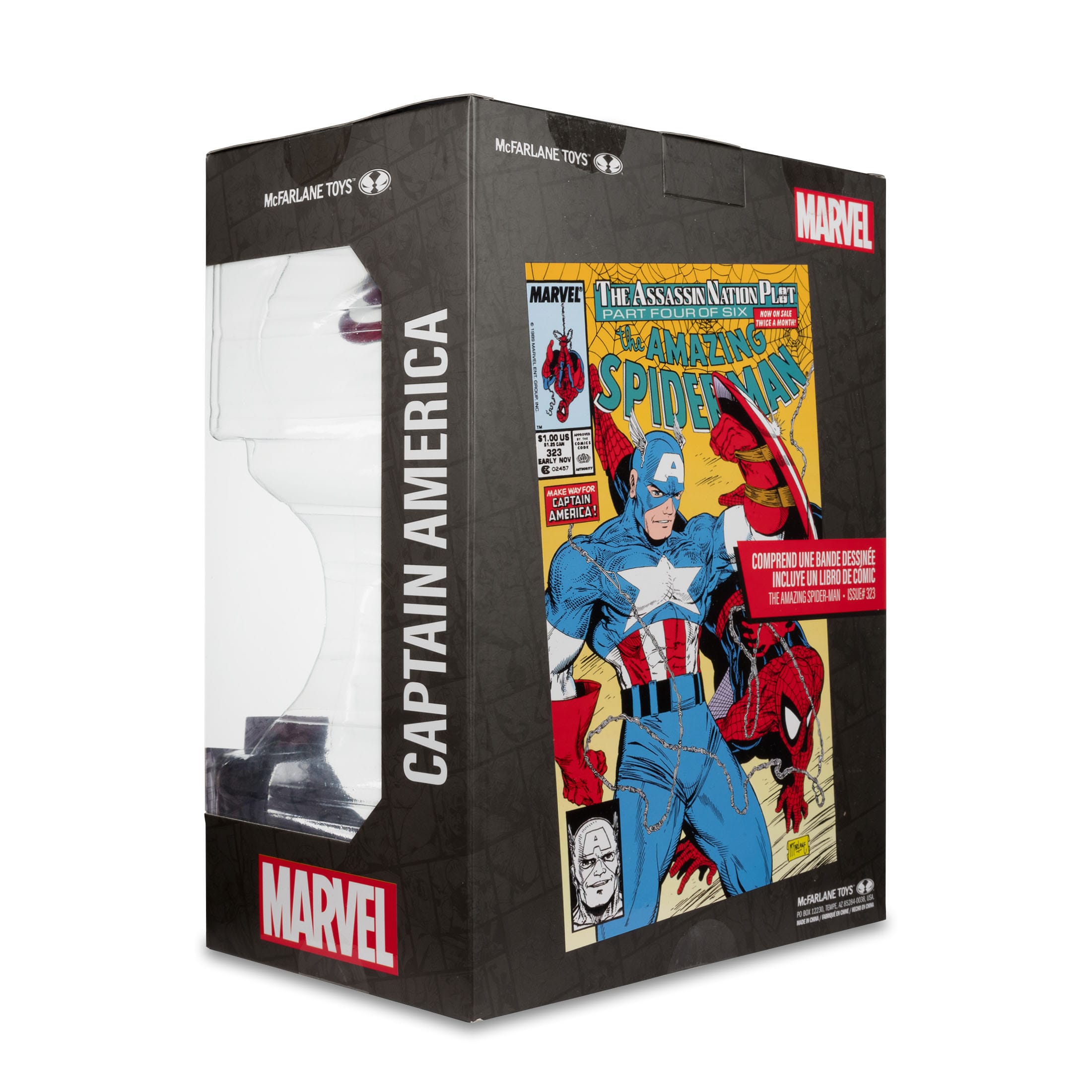 Captain America statuette PVC 1-6 The Amazing Spider-Man #323 Marvel Collection McFarlane Toys 28 cm 787926147728 kingdom-figurine (1) Captain America statuette PVC 1-6 The Amazing Spider-Man #323 Marvel Collection McFarlane Toys 28 cm 787926147728 kingdom-figurine (1)