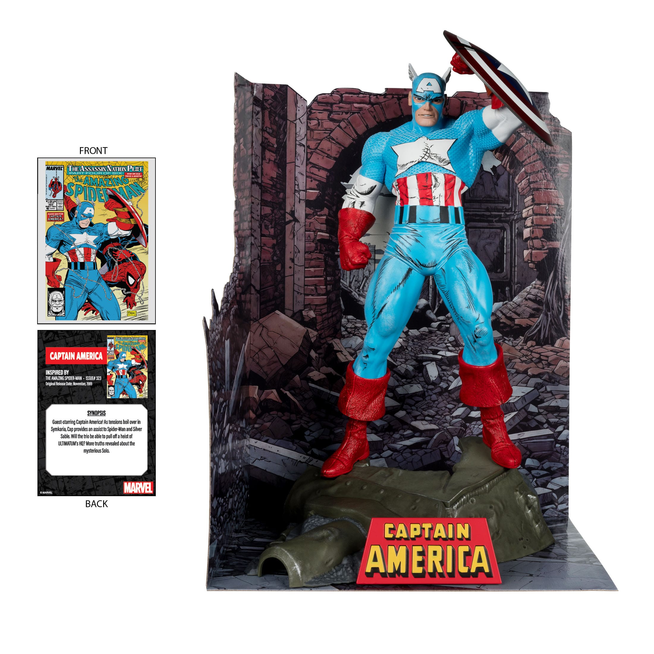 Captain America statuette PVC 1-6 The Amazing Spider-Man #323 Marvel Collection McFarlane Toys 28 cm 787926147728 kingdom-figurine (5) Captain America statuette PVC 1-6 The Amazing Spider-Man #323 Marvel Collection McFarlane Toys 28 cm 787926147728 kingdom-figurine (5)