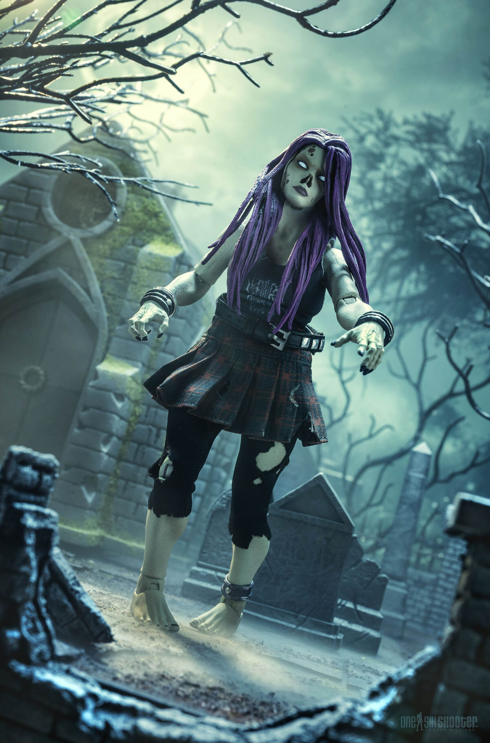 Rocker Zombie figurine Graveyard Series Four Horsemen 18 cm FHTD-ROZO kingdom-figurine (1) Rocker Zombie figurine Graveyard Series Four Horsemen 18 cm FHTD-ROZO kingdom-figurine (1)