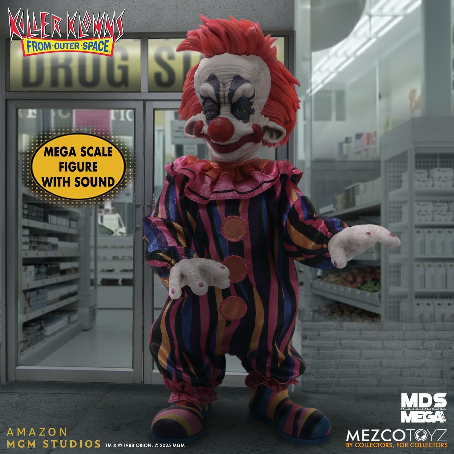 Rudy poupée MDS Mega Scale Les Clowns tueurs venus d'ailleurs Mezco 38 cm 696198257090 kingdom-figurine (5) Rudy poupée MDS Mega Scale Les Clowns tueurs venus d'ailleurs Mezco 38 cm 696198257090 kingdom-figurine (5)