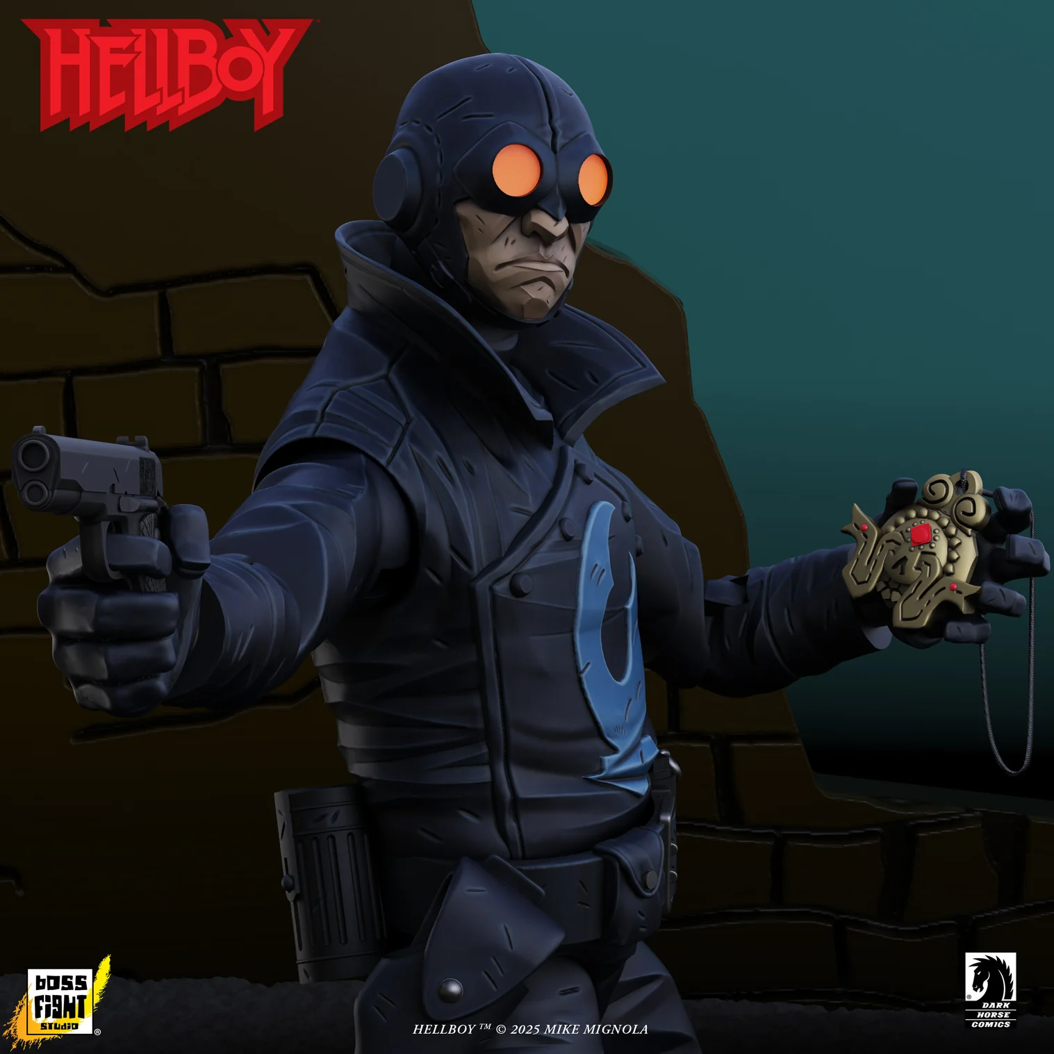 Lobster Johnson (The Iron Prometheus) figurine Hellboy Boss Fight Studio 17 cm 814800025183 kingdom-figurine.1bis Lobster Johnson (The Iron Prometheus) figurine Hellboy Boss Fight Studio 17 cm 814800025183 kingdom-figurine.1bis