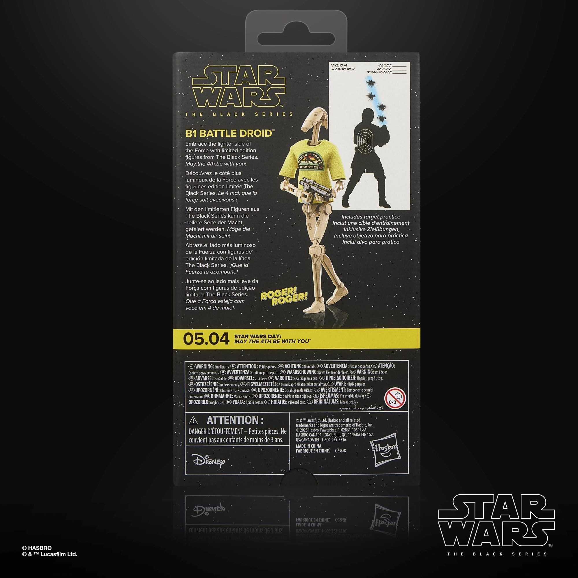 B1 Battle Droid May the 4th Be With You figurine Star Wars Black Series Hasbro 15 cm 5010996365965 kingdom-figurine (12) B1 Battle Droid May the 4th Be With You figurine Star Wars Black Series Hasbro 15 cm 5010996365965 kingdom-figurine (12)