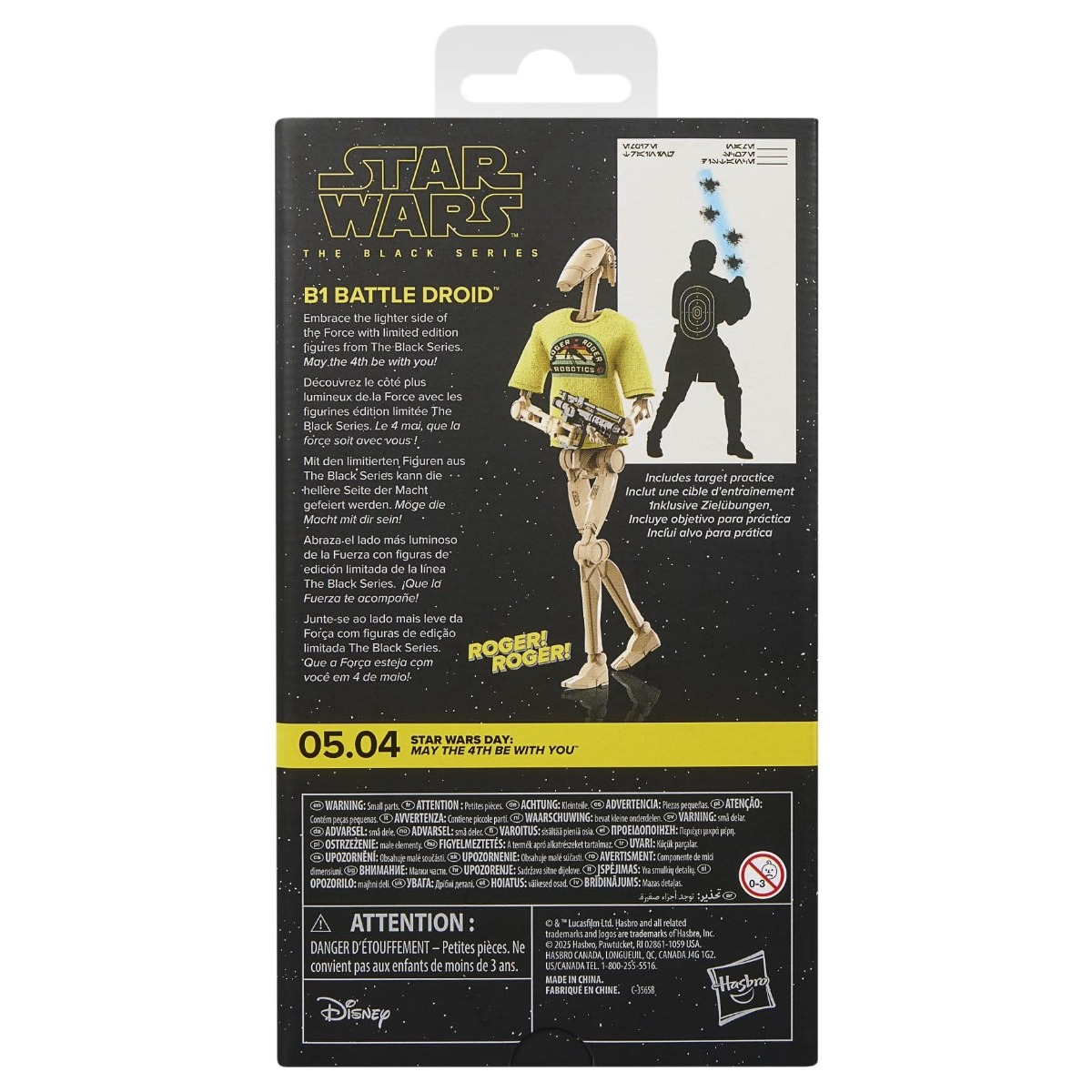 B1 Battle Droid May the 4th Be With You figurine Star Wars Black Series Hasbro 15 cm 5010996365965 kingdom-figurine (16) B1 Battle Droid May the 4th Be With You figurine Star Wars Black Series Hasbro 15 cm 5010996365965 kingdom-figurine (16)